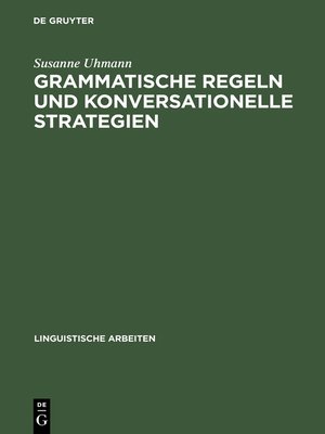 cover image of Grammatische Regeln und konversationelle Strategien